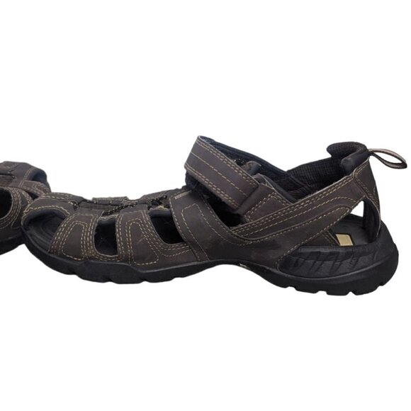 Teva Mens Size 10 Forebay Fisherman Sport Hiking Sandals Brown ShocPad 1001116 - Picture 10 of 13